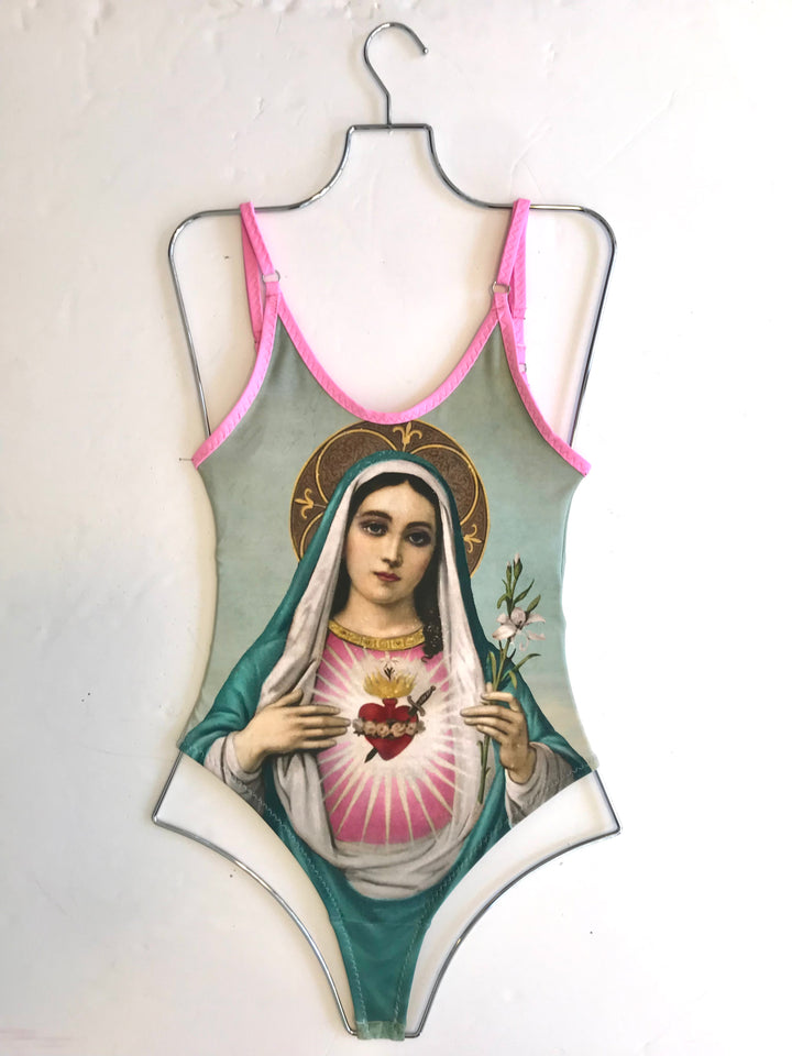 Virgin Mary Cheeky One Piece Swimsuit