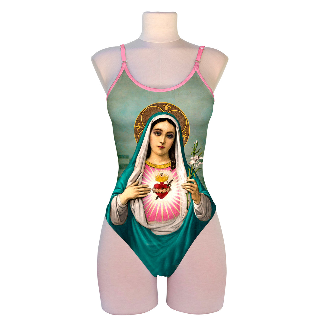 Virgin Mary Cheeky One Piece Swimsuit