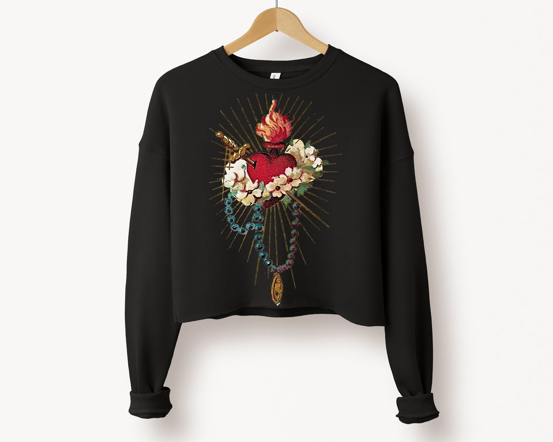 Sacred Heart - Cropped Sweatshirt