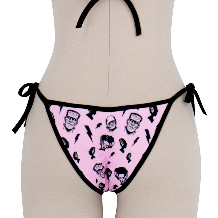 Pink Frankenstein String Bikin and Triangle Top