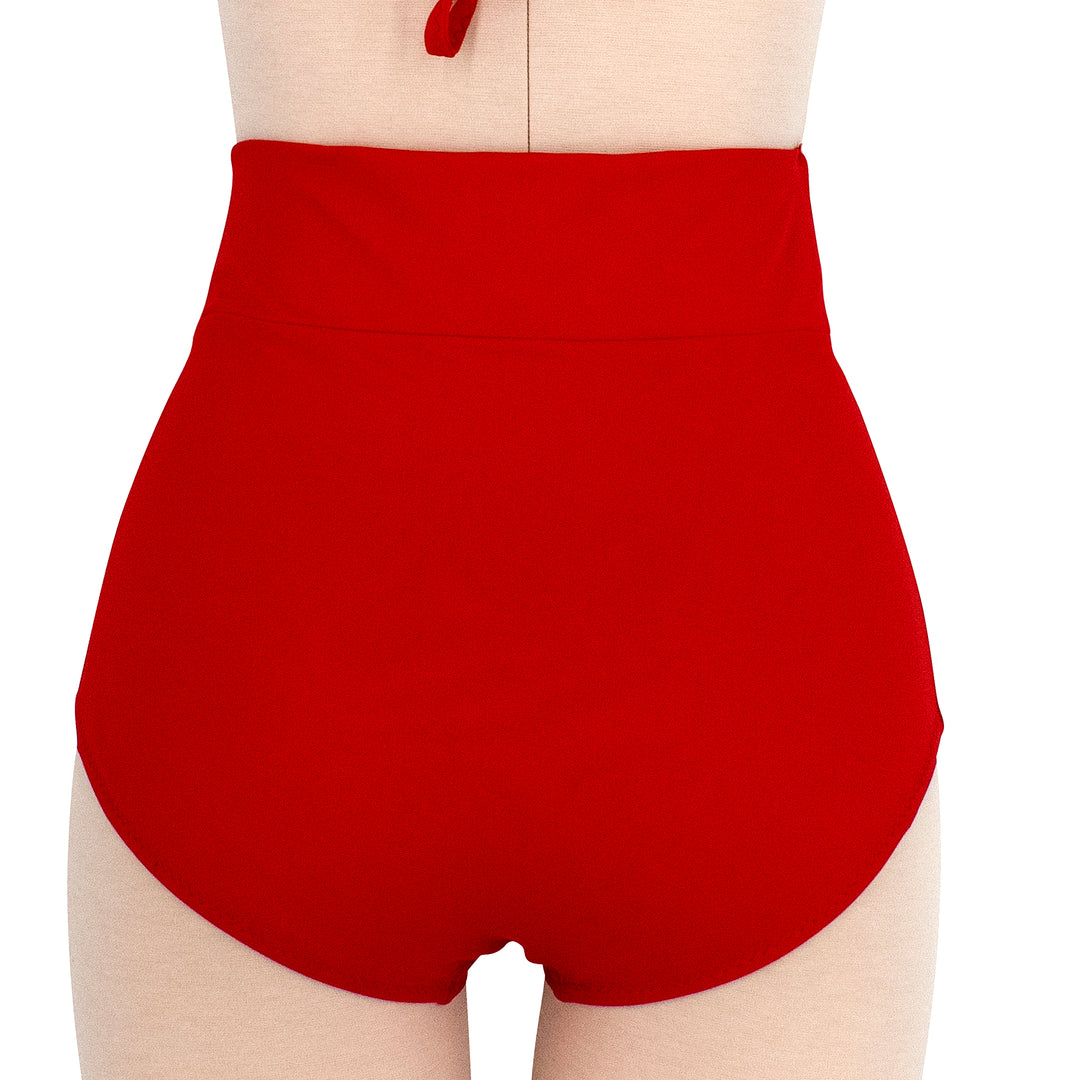 High Waist Boy Short Bikini Bottom