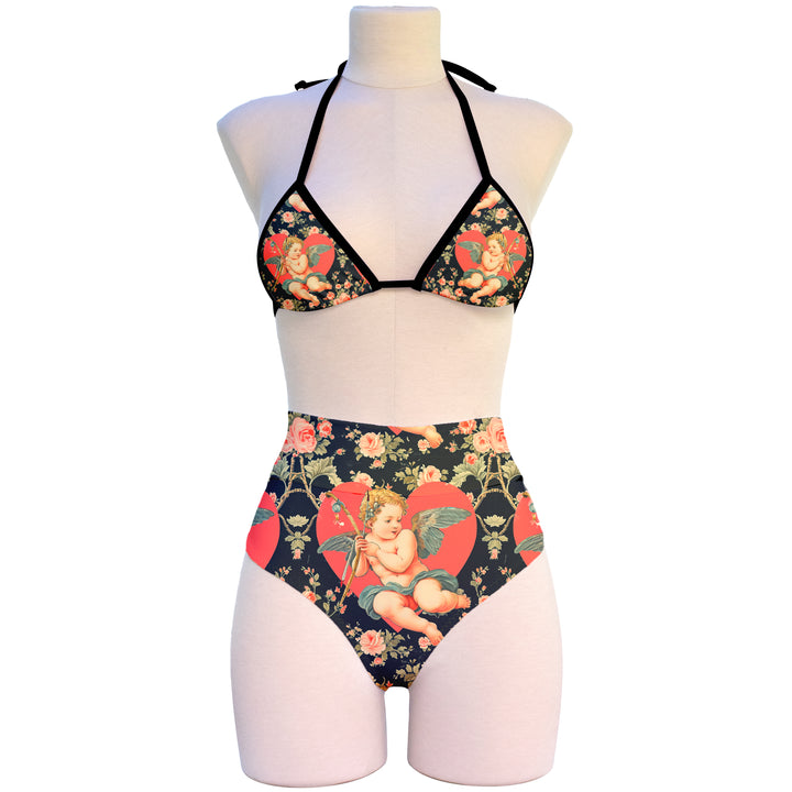 Cherub Cheeky High Waist Bikini Bottom and Triangle Top