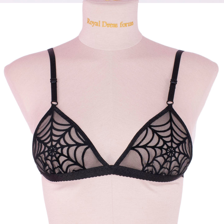 Black Spiderweb Bralette