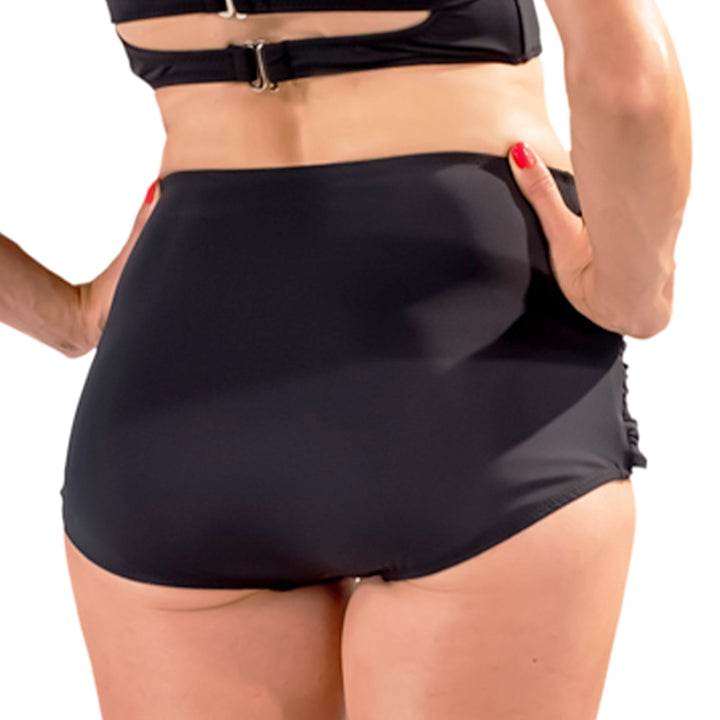 High Waist Ruched Swimskirt