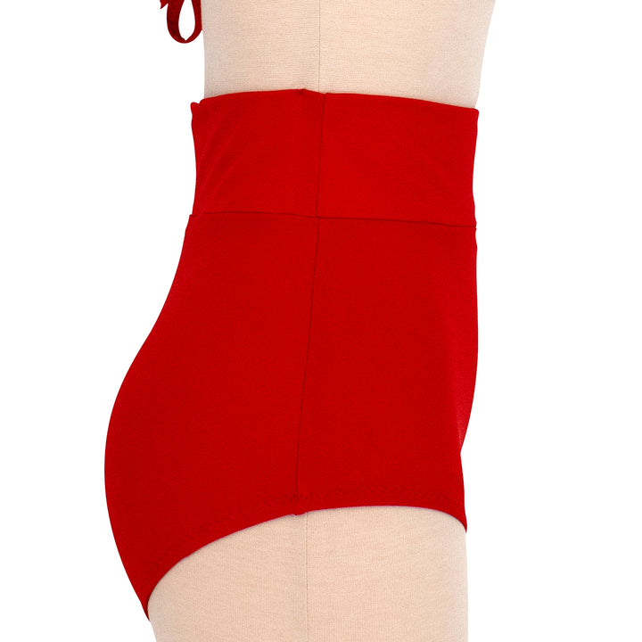 High Waist Boy Short Bikini Bottom