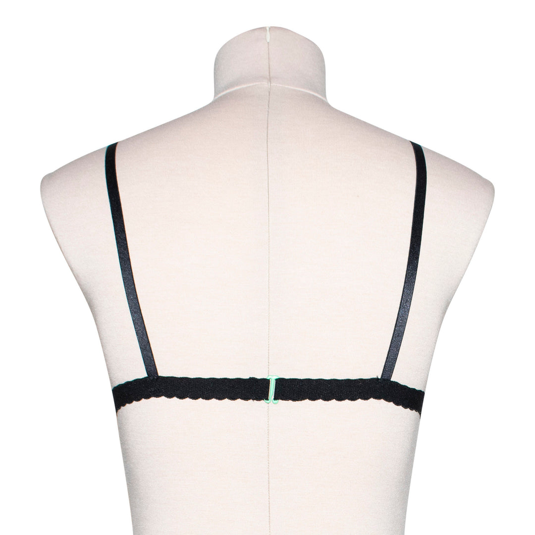 Gothic Green & Black Skull Soft Bralette