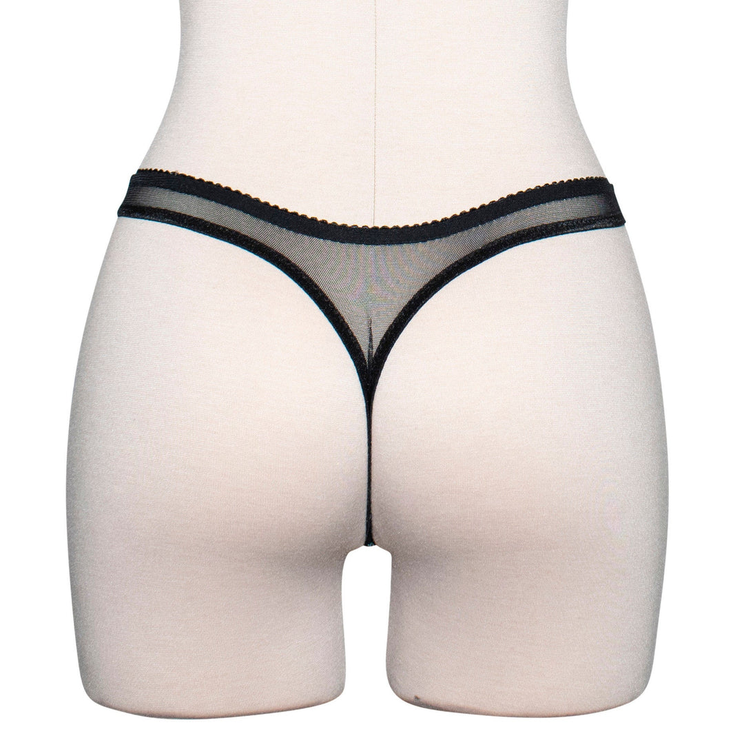 Gothic Green Skull Mesh Thong