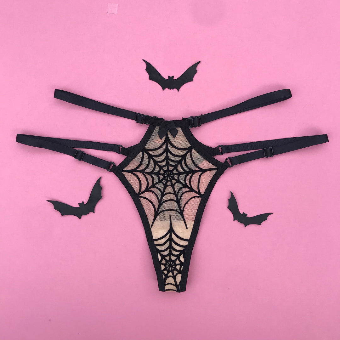 Spiderweb Strappy Thong