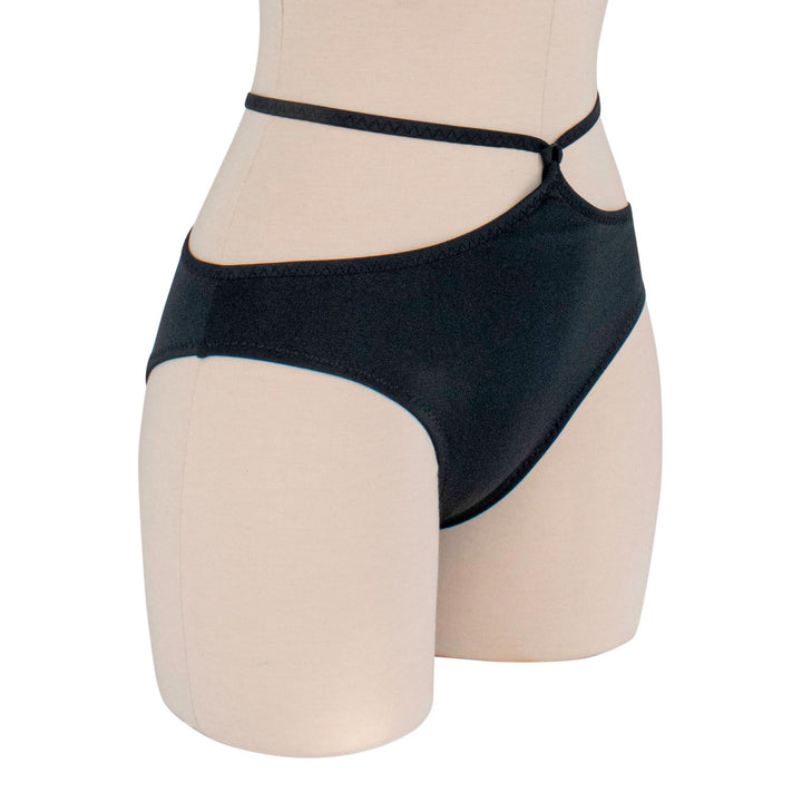 Strappy Black Bikini Bottom