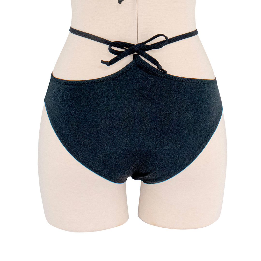 Strappy Black Bikini Bottom