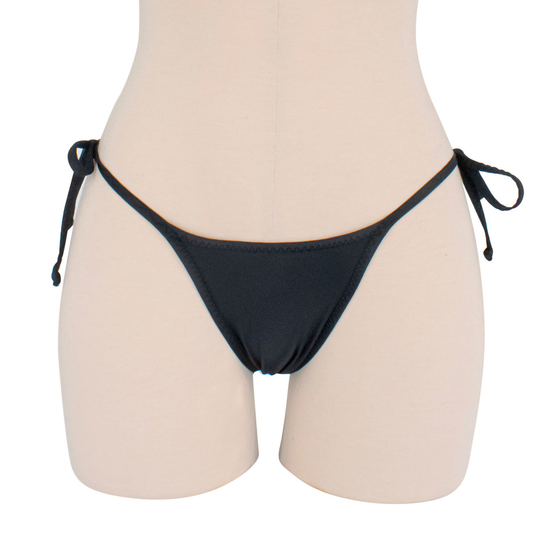 Black String Bikini Bottom