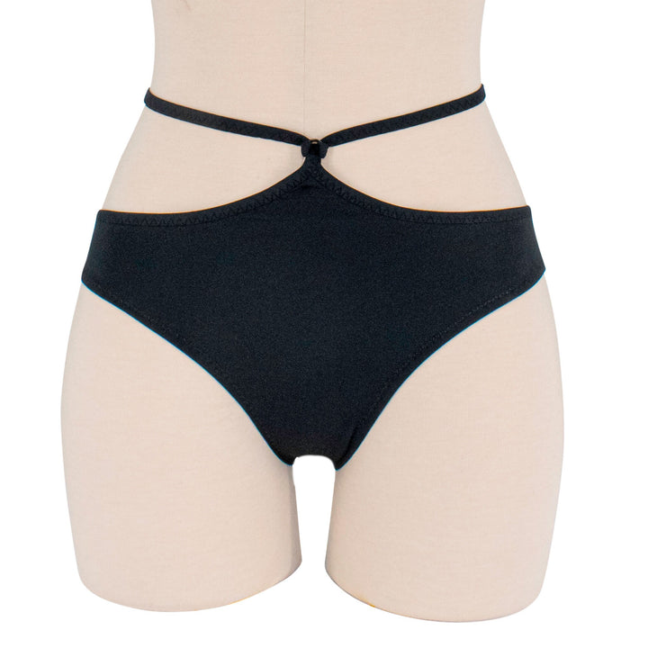 Strappy Black Bikini Bottom
