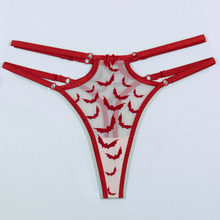 Red Bat Strappy Panty