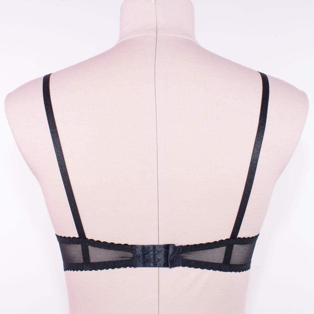 Black Spiderweb Underwire Bra