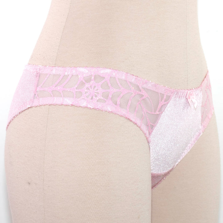 Glitter pink spiderweb Hipster Panty