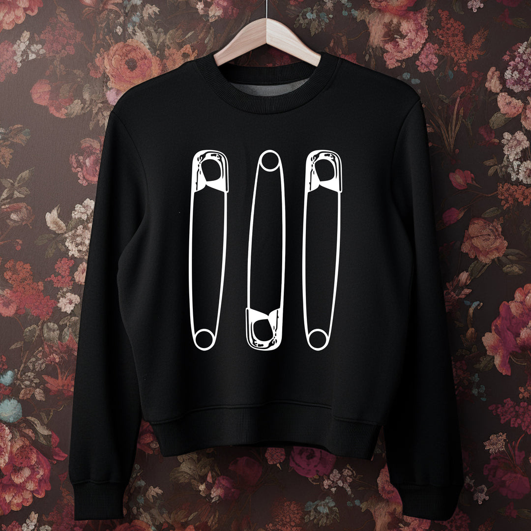 Giant Safety Pins - Crewneck Sweatshirt