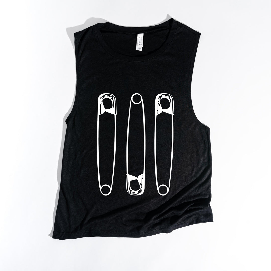 Giant Safety Pin - Muscle Tank