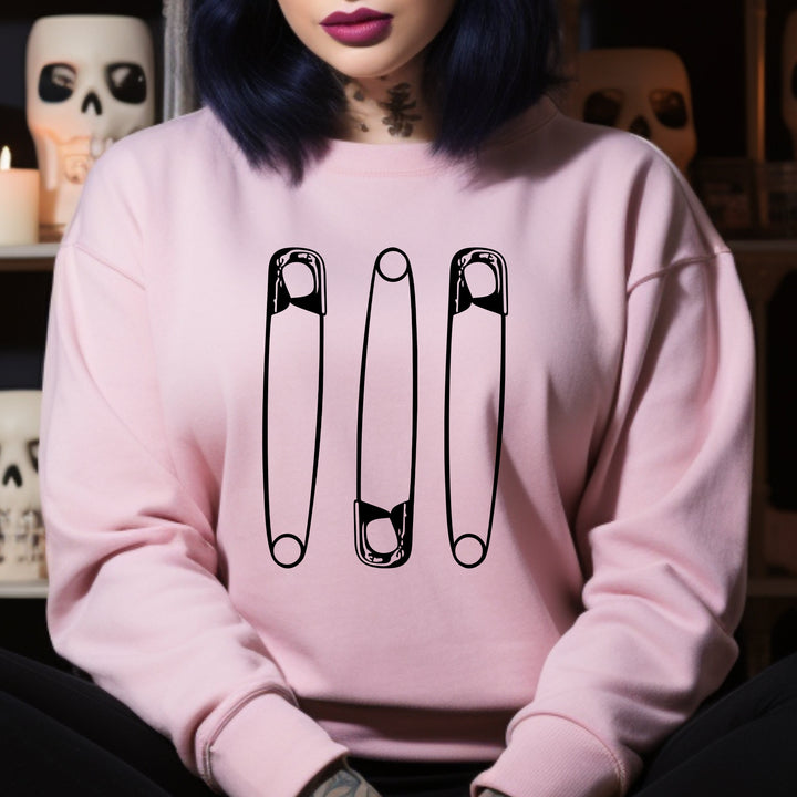 Giant Safety Pins - Crewneck Sweatshirt